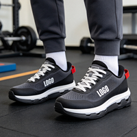 Chaussures de marche pour hommes avec logo personnalisé d'usine, style décontracté, absorption des chocs, semelle creuse, lacets, baskets décontractées