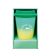 Vente en gros Grande tasse à café en céramique écologique Design moderne Accessoire de couvercle en silicone de haute qualité Retour à l'école Style nordique Nouveau