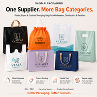 MOQ 1 pièce Sacs de courses en plastique PE durables avec logo personnalisé, pochettes porte-t-shirts de haute qualité, emballage élégant pour les magasins de vêtements