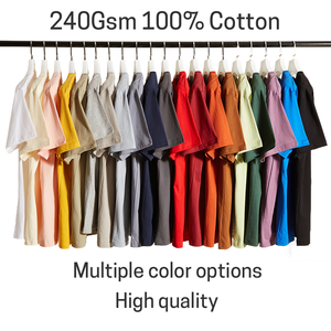 Camisetas Personalizadas de Algodón Grueso de 240 g/m², de Alta Calidad, Holgadas, Casuales, Extra Grandes para Hombre, Impresión de Logotipo DTG DTF, Hombros Caídos - Product Image 3