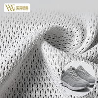 Tissu en maille sergé 100 % polyester tricoté chaîne, respirant, imperméable, résistant aux déchirures, écologique, couleur personnalisée, pour empeigne de chaussure, certifié