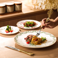 Offre Spéciale mignon lapin de Pâques et papillon assiette en porcelaine céramique à manger ensemble de vaisselle pour décorer votre table