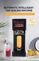 Machine de scellage automatique pour canettes de boissons gazeuses/boîtes en aluminium avec couvercle à ouverture facile, acceptant la personnalisation pour différentes tailles