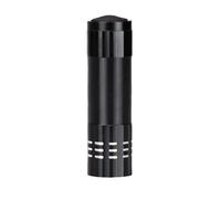 Lampe torche portative compacte en aluminium super lumineuse à 9 LED pour utilisation nocturne et cadeaux