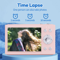 Cámara Digital 4K de 64MP con Pantalla IPS de 2.8 Pulgadas, Cámara de Video con Zoom 8X y Batería Recargable de 1500 mAh