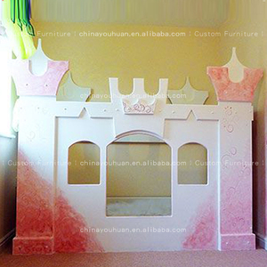 <span class=keywords><strong>Lit</strong></span> de princesse avec design thème château pour enfants, <span class=keywords><strong>lit</strong></span> simple pour chambre de filles, <span class=keywords><strong>lit</strong></span> base secrète, personnalisation complète pour chambre d'enfants - Product Image 4