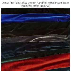 Tessuto Velluto Elasticizzato Premium Effetto Seta Coreano 320gsm ad Alto Peso per Abbigliamento - Product Image 2