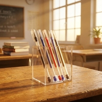 Stylo Géant Personnalisé 0,5 mm pour Signature, Promotionnel, en Plastique, avec Impression UV, Design Original, pour Bureau, Étudiants et Examens