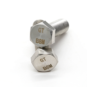 A193 B8 Perno B8m Gr. Cl1 / A194 Gr.8 Nuts Grb7 B16 B8t B8c Stud Classe 2 Astm A193-b8m Hex Nặng Bolt - Product Image 2