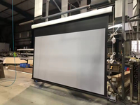 Écran de projection motorisé à gain élevé 4K HD Pet Crystal ALR, système de cinéma maison électrique portable longue portée, format 16:9