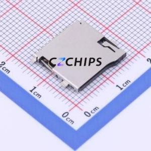 TF-012-C105 SD Card / Memory Card Connector SMD Connector Self-Return Type MicroSD Card (TF Card) Card Holder 1.8mm - Product Image 1