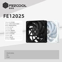Ventilateur CPU FEZCOOL FE12025, ventilateur de serveur, radiateur CPU 120 mm, 4 broches PWM, cuivre et aluminium, silencieux, roulement fluide, système de refroidissement pour PC de jeu