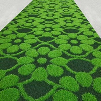 Maßgefertigter Bedruckter Feuerfester Langlebiger Outdoor-Kunstrasen 3D-Geprägtes Design für Putting Green und Gartennutzung