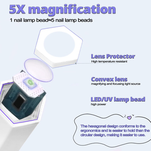 Lámpara de Uñas LED UV Mini Portátil Recargable por USB, Herramienta de Arte de Uñas de Gel Todo en Uno de 54W para Uso Doméstico - Product Image 3