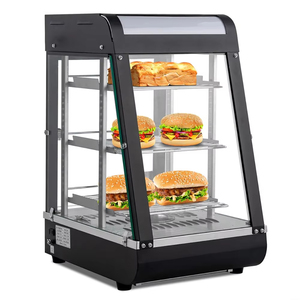 Vitrine d'exposition commerciale à prix compétitif avec éclairage LED, conception à chaleur uniforme et trois niveaux, idéale pour cuisines professionnelles et hôtels - Product Image 1