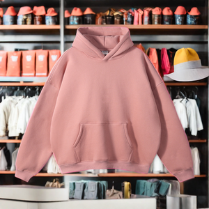 Individuelles Logo Baumwolle Außen Fleece Innen Plus US-Größe Anti-Schrumpf Hoodie mit Stylischem Neuestem Streetwear-Hoodie und Hose - Product Image 2