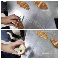 Ligne de production de croissants Machine à croissants Équipement de boulangerie électrique de grande production entièrement automatique