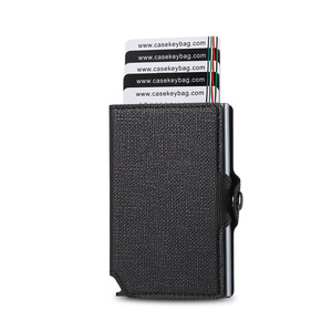 Factory Wholesale Stone Pattern PU Leather Small <b>Wallet</b> Slim <b>RFID</b> <b>Blocking</b> Ultra Thin Credit Card Holder Quick Access - Product Image 1