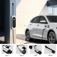 Chargeur de voiture électrique pour la maison et les voyages, modèle ZENCAR E, chargeur de véhicule électrique portable 3,6 kW 7 kW 11 kW 22 kW, certifié CE TUV, charge rapide