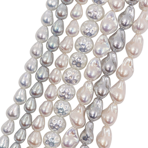 Perlas Barrocas de Concha de Color Blanco y Rosa de Alta Calidad al por Mayor de 10-16 mm para la Fabricación de Joyas con Perlas - Product Image 5