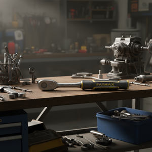 Fatmax Ratchet 1/4 in Drive Steel Reversible Fixed <b>Square</b> Head Mechanic <b>Tool</b> Made in Italy - Product Image 3