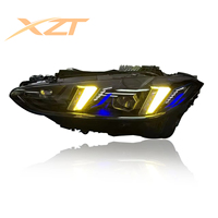 Pour BMW Série 4 G22 G82 G80 G26 Phare 21-25 Modifié avec feux de jour DRL Œil de serpent Jaune Blanc Effet Ombre Noire