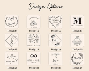 Charnière magnétique de souvenir de mariage et de fiançailles gravée au laser avec doublure en velours - Product Image 3