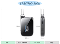 Capteur électro chimique de haute précision testeur d'haleine LCD détection rapide détecteur d'alcool avec batterie Usa