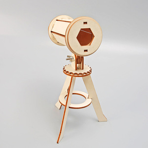 Technologie de bricolage Petit modèle de télescope astronomique Assemblé à la main pour enfants Matériel de jouet <span class=keywords><strong>Expérience</strong></span> de science physique - Product Image 4