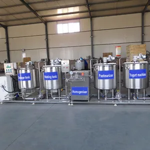Linha de produção de iogurte para leite, l, tanque de pasteurização para fermentação de leite de cabra