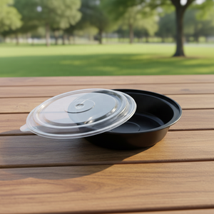 Contenedor de Almacenamiento de Alimentos Moderno de Plástico PP Desechable Apto para Microondas HACAMY con Tapa Resistente a un Precio Adecuado - Product Image 1