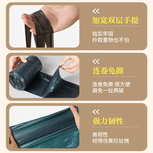 Large Size Kitchen Trash Bag Xl Thickened Drawstring Closure Durable Household Portable Pack - Product Image 1