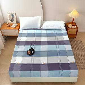 Couvre-lit élastique de bienvenue à impression personnalisée de grande taille housse de <span class=keywords><strong>drap</strong></span> de lit housse de matelas extensible à rayures - Product Image 2