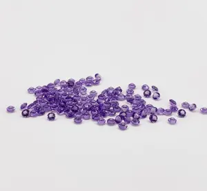 Baifu Jewelry wholesale price round shape natural middle amethyst stones for jewelry