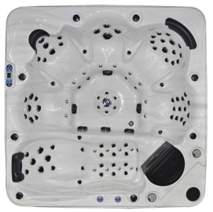 Spa extérieur moderne en <span class=keywords><strong>bois</strong></span> pour 6 personnes Bain à remous Bain carré Piscine pour nager pour la salle de bain - Product Image 2