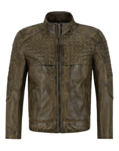 Custom 100% Genuine Dirty Brown Nappa Leather <b>Men</b>’s <b>Jacket</b> Fashion Fit Private Label OEM Bulk Wholesale Premium Outerwear - Product Image 1