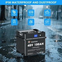 Batería LiFePO4 de 12V 24V 48V 100Ah 200Ah para Motor Eléctrico Fuera de Borda, Pesca Marina, Bote Inflable, Kayak, Motor de Arrastre, Kit Fotovoltaico