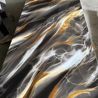 Panneaux muraux de décoration intérieure modernes respectueux de l'environnement 1220*2440*2.5-4mm Panneaux de marbre UV en PVC Feuilles de plastique haute brillance imperméables