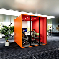 Salle insonorisée professionnelle, Salle de conférence, Cabine insonorisée, Cabine insonorisée pour 6 personnes, Bureau, Studio d'enregistrement