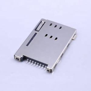 Оптовая продажа, индивидуальный заказ: разъем SIM-карты Molex 6+2 контакта, тип Push-Push, из нержавеющей стали, гнездо для SIM-карты, 8-контактный разъем SIM, держатели SMD, артикул P/n - Product Image 2