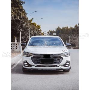 <b>Car</b> Front Bumper Lip <b>Diffuser</b> Spoiler Glossy Black Modification Part <b>for</b> Chevrolet Monza RS 2017-2021 Bumper Protector Body Kit - Product Image 5