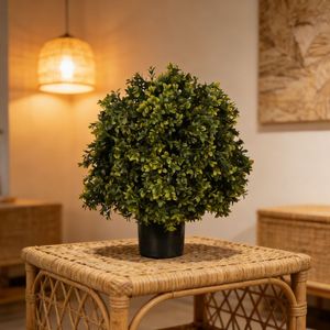 Planta Artificial <span class=keywords><strong>en</strong></span> Maceta de 50 cm con Diseño Encantador, Hojas de <span class=keywords><strong>Milán</strong></span>, Follaje Denso, Topiario de Boj Artificial, Bonsái, Novedad 2026 - Product Image 5