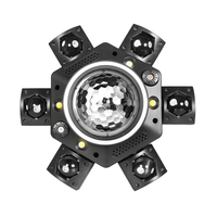 Luz Láser LED RGBW DMX512 para Efectos de Haz de Cabeza Móvil Cuerpo de Hierro y Vidrio para DJ Club Nocturno Efecto de Patrones Verde Azul Blanco Rojo