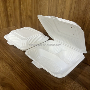 Biểu tượng tùy chỉnh Snap khóa 8x8 khoáng sản đầy PP dùng một lần xốp container thay thế mfpp Togo hộp đưa ra thực phẩm container - Product Image 5