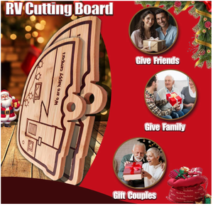 Juego de Tablas de Cortar de Bambú para Acampar, Ecológicas y Duraderas, con Ranuras para Jugo y Orificio para Colgar, para Carne, Verduras, Queso, Regalos para Campistas - Product Image 6