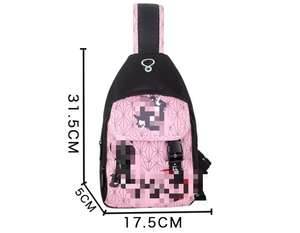 7 sacs à bandoulière et sacs messager à motif anime Demon Slayer Kimetsu No Yaiba, Sasuke, <span class=keywords><strong>Mikasa</strong></span>, <span class=keywords><strong>cosplay</strong></span>, dessin animé, sac à bandoulière unique - Product Image 6