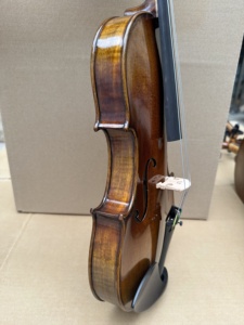 SurpassMusica プロフェッショナル 4/4 3/4 1/2 ハンドメイド ストラディバリウスモデル バイオリン ソリッドスプルーストップ メイプルバック スピリットニス仕上げ - Product Image 5