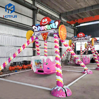 Atractivo Mini Columpio Infantil para Interiores, Atracción de Parque de Diversiones al Aire Libre, Pequeño Columpio de Caramelo para la Venta