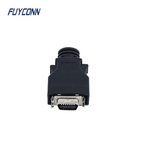 כבל הלחמה mdr זכר 14pin scsi hpcn מחבר w/כיסוי אבק פלסטיק, 1.27 מ "מ סקסי <span class=keywords><strong>14</strong></span> פין מחבר הלחמה זכר - Product Image 1