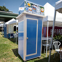 Porte de sécurité modulaire en acier de haute qualité, panneau sandwich, unités de toilettes portables, design moderne, préfabriquées, utilisation extérieure